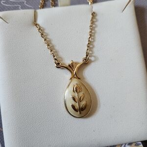Vtg Art Nouveau Style Pendant Necklace
